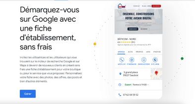 gestion de fiche Google My Business